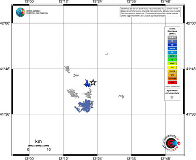 Mappa EMS - territori località