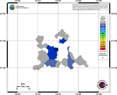 Mappa MCS - territori comuni