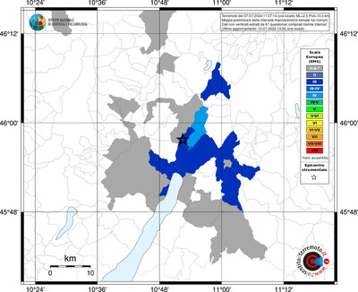 Mappa EMS - territori comunali