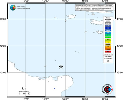 Mappa EMS - territori località