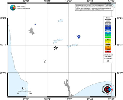Mappa EMS - territori località