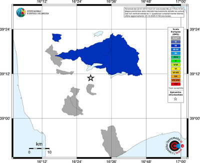 Mappa EMS - territori comuni