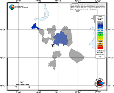 Mappa EMS - territori comuni
