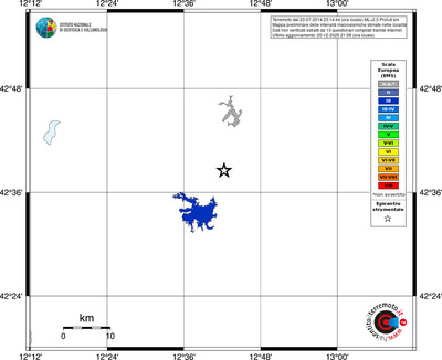 Mappa EMS - territori località