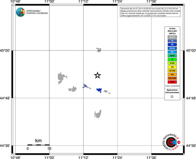 Mappa MCS - territori località