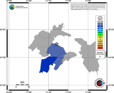 Mappa MCS - territori comuni
