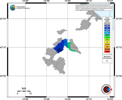 Mappa EMS - territori comuni