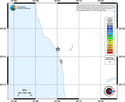 Mappa EMS - territori località