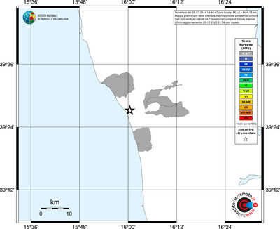 Mappa EMS - territori comuni
