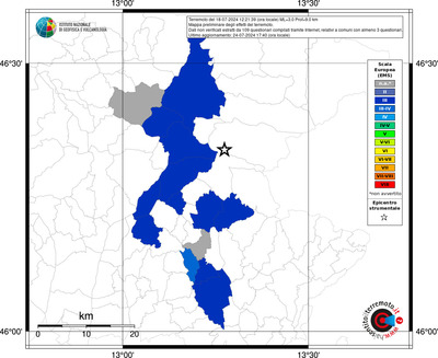 Mappa EMS riferita ai limiti comunali