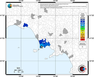 Mappa EMS riferita ai limiti comunali