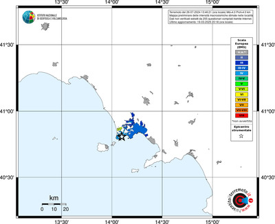 Mappa EMS - territori delle località