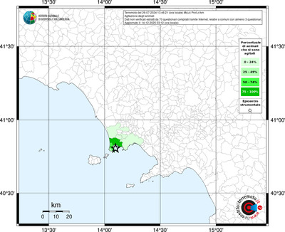 Mappa territorio comunale con almeno 3 questionari