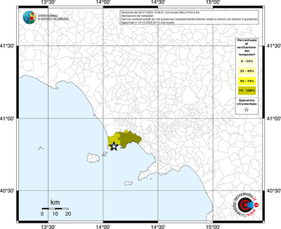 Mappa territorio comunale con almeno 3 questionari