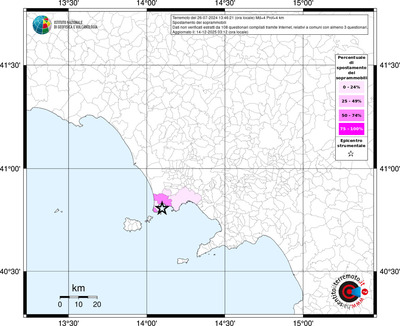Mappa territorio comunale con almeno 3 questionari
