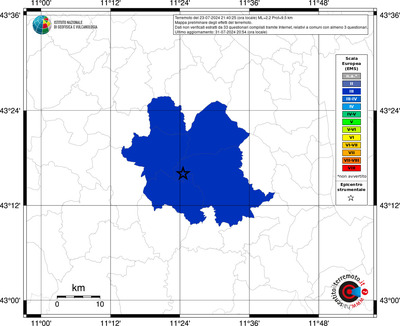 Mappa EMS riferita ai limiti comunali