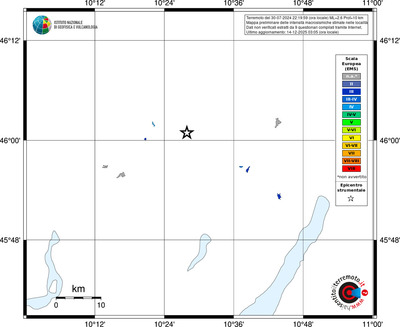 Mappa EMS - territori località