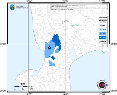 Mappa territorio comunale con almeno 3 questionari