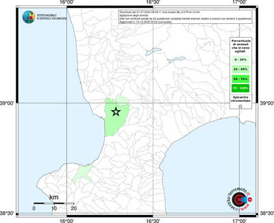 Mappa territorio comunale con almeno 3 questionari