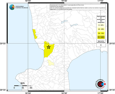 Mappa territorio comunale con almeno 3 questionari