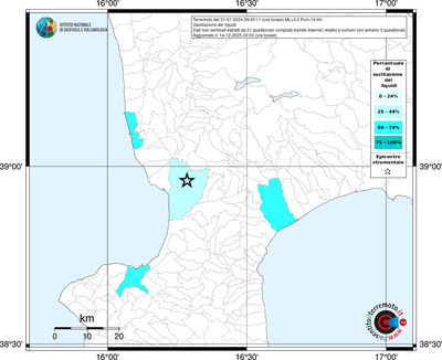 Mappa territorio comunale con almeno 3 questionari