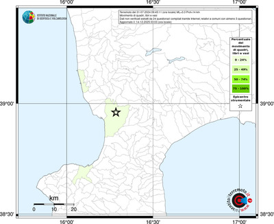 Mappa territorio comunale con almeno 3 questionari