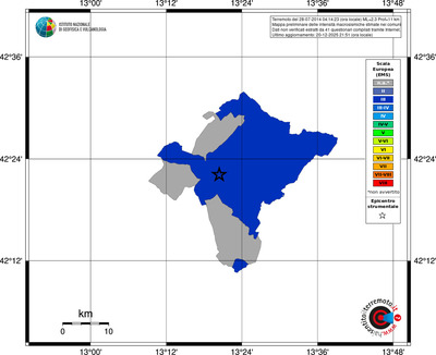 Mappa EMS - territori comuni