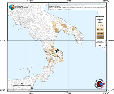 Mappa effetto tematico riferita ai limiti comunali