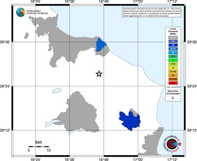 Mappa EMS - territori comuni