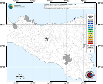 Mappa EMS riferita ai limiti comunali