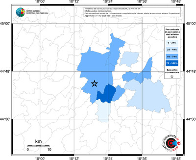 Mappa territorio comunale con almeno 3 questionari