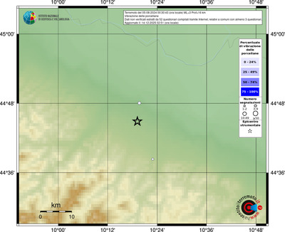 Mappa comuni con almeno 3 questionari