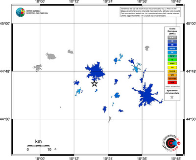 Mappa EMS - territori località