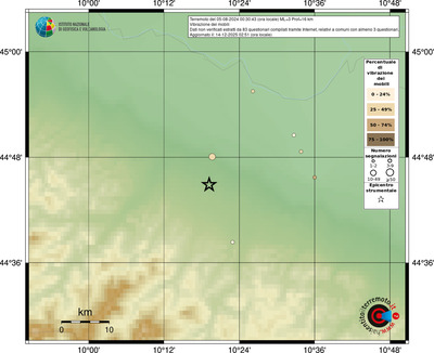 Mappa comuni con almeno 3 questionari