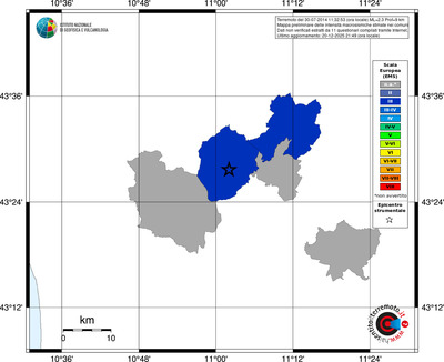 Mappa EMS - territori comuni