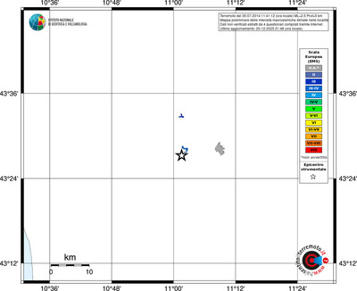 Mappa EMS - territori località