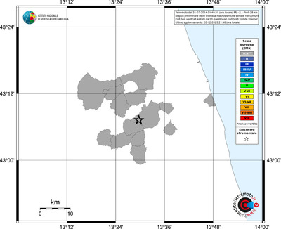 Mappa EMS - territori comuni