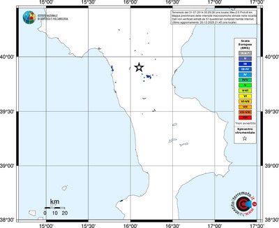 Mappa EMS - territori località