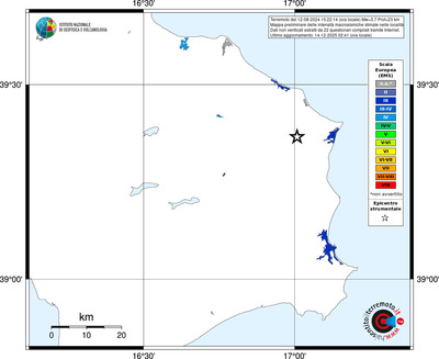 Mappa EMS - territori località