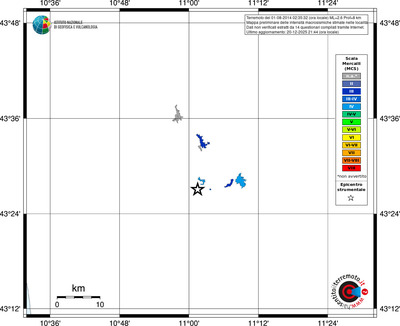 Mappa MCS - territori località
