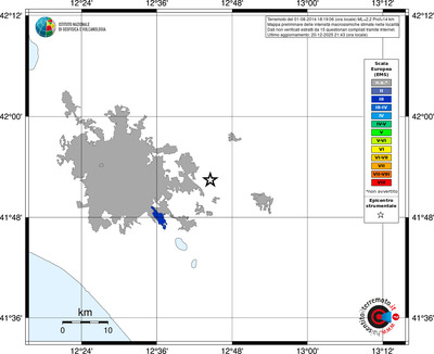 Mappa EMS - territori località