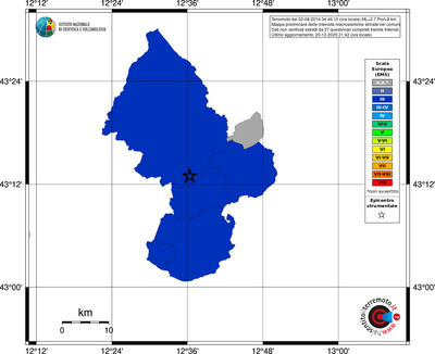 Mappa EMS - territori comuni