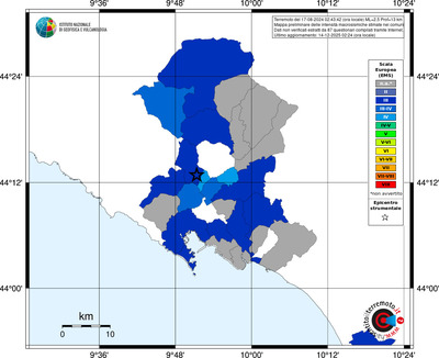 Mappa EMS - territori comuni