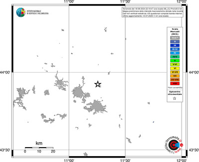 Mappa MCS - territori delle località