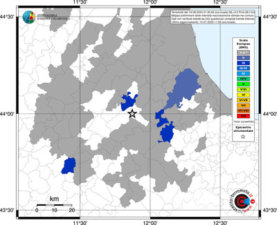 Mappa EMS - territori comunali
