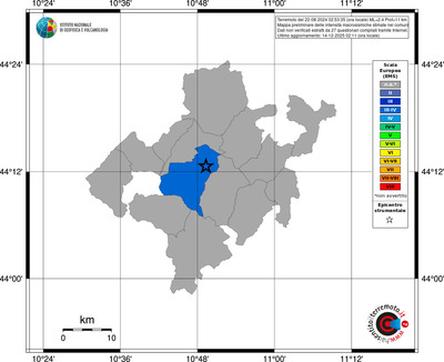 Mappa EMS - territori comuni