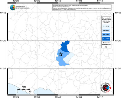 Mappa territorio comunale con almeno 3 questionari