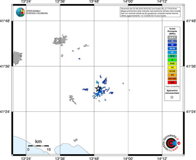 Mappa EMS - territori località