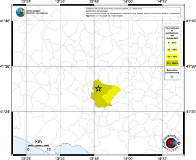 Mappa territorio comunale con almeno 3 questionari