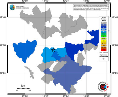 Mappa EMS - territori comuni